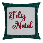 Almofada Feliz Natal Borda 43x43cm