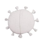 Almofada Quadrado Fiorella Algodão Cru 40X40cm Artesanal Teares