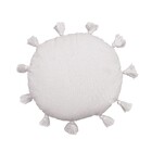 Almofada Quadrado Fiorella Algodão Cru 40X40cm Artesanal Teares