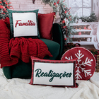 Almofada Floco Vermelha 48x48cm