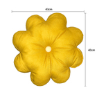 Almofada Flor Velveteen Amarela 43x43cm