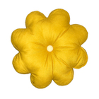 Almofada Flor Velveteen Amarela 43x43cm