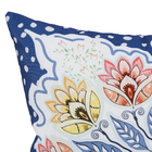 Almofada Floral 45x45cm Azul Speciatta