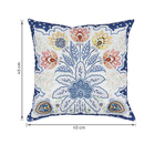 Almofada Floral 45x45cm Azul Speciatta