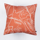 Almofada Floral 50x50  Terracota