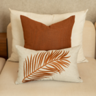 Almofada Folhas Cobre Retangular Tipo:completa