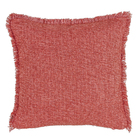 Almofada Franja Lã Goiaba 45x45cm