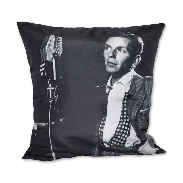 Almofada Frank Sinatra Preto & Branco 42x42cm Uniart
