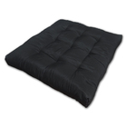 Almofada Futon Assento Decoração 50x50cm Flat Preto