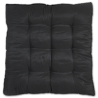 Almofada Futon Assento Decoração 50x50cm Flat Preto