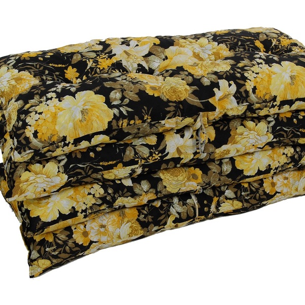 Almofada Futon Confortável P/cadeira Poltrona 4 Unidade