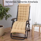 Almofada Futon De Assento P/ Cadeira De Balanço Espreguiçadei