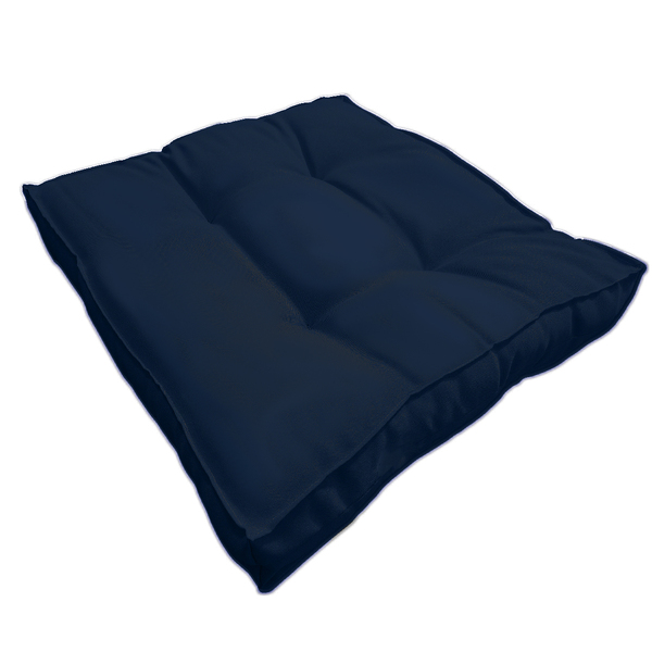 Almofada Futon Decoração 45x45 Cm Azul Marinho Novita