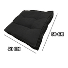 Almofada Futon Decoração 50x50 Cm Vários Modelos Preto