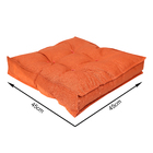 Almofada Futon Externa para Jardim Hidrorepelente Quadrado 45x45cm Liso Terracota Acquatec Naterial