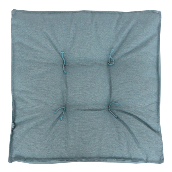 Almofada Futon Externa para Jardim Hidrorepelente Quadrado 45x45cm Liso Azul Acquatec Naterial