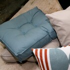 Almofada Futon Externa para Jardim Hidrorepelente Quadrado 45x45cm Liso Azul Acquatec Naterial