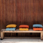 Almofada Futon Externa para Jardim Hidrorepelente Quadrado 60x60cm Liso Azul Acquatec Naterial