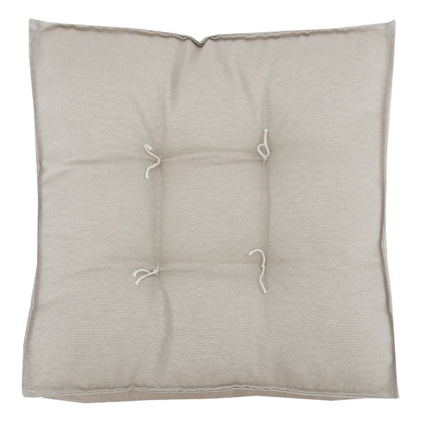 Almofada Futon Externa para Jardim Hidrorepelente Quadrado 60x60cm Liso Offwhite Acquatec Naterial