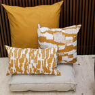 Almofada Futon Externa para Jardim Hidrorepelente Quadrado 60x60cm Liso Offwhite Acquatec Naterial