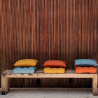 Almofada Futon Externa para Jardim Hidrorepelente Quadrado 60x60cm Liso Pecan Acquatec Naterial