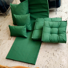 Almofada Futon Externa para Jardim Hidrorepelente Quadrado 60x60cm Liso Verde Acquatec Naterial