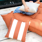 Almofada Futon Externa para Jardim Hidrorepelente Retangular 100x120cm Liso Terracota Acquatec Naterial