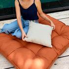 Almofada Futon Externa para Jardim Hidrorepelente Retangular 100x120cm Liso Terracota Acquatec Naterial