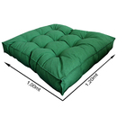 Almofada Futon Externa para Jardim Hidrorepelente Retangular 100x120cm Liso Verde Acquatec Naterial