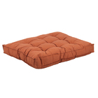 Almofada Futon Externa para Jardim Hidrorrepelente Retangular 120x100cm Laranja Acquablock Próxima Têxtil