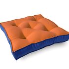 Almofada Futton Turco Bicolor 42x42cm Laranja/azul
