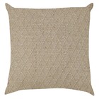 Almofada Quadrada Geo Tecido Bege 43x43cm