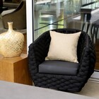 Almofada Quadrada Geo Tecido Bege 43x43cm