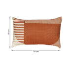 Almofada Geométrica 50x30cm Terracota Speciatta
