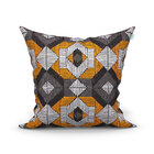 Almofada Geométrica Preta Grande Kit 3 Unidades 60cm X 60cm T