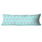 Almofada Gigante Flamingos Com Chevron Único