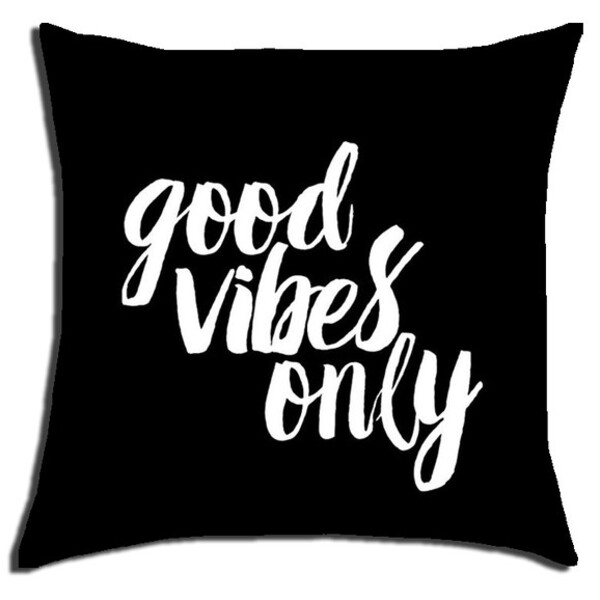 Almofada Good Vibes Preta