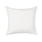 Almofada Quadrada Happy  Microfibra Off White 45x45cm