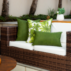 Almofada Impermeável Verde Quadrada Tipo:somente Capa