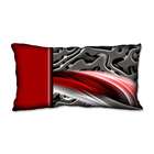Almofada Impressão Digital Abstrato Vermelho 20x40cm