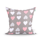 Almofada Infantil Menina Coração 2 Unidades 45cm X 45cm Com R