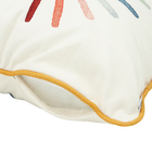 Almofada Infantil Quadrada Tecido Amarelo 12x43x43cm