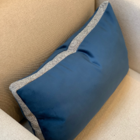 Almofada Italian Design Azul Marinho Retangular Tipo:somente