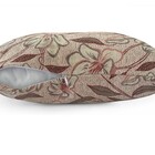 Almofada Jacquard Flores 40x40cm Vermelha - Somente Capa