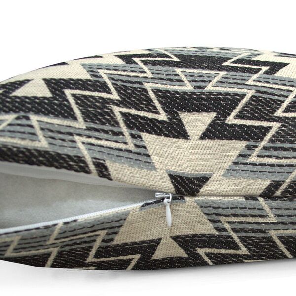 Almofada Jacquard Tripolli Nilo 40x40cm Preta - Somente Capa