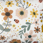 Almofada Quadrada Jardim Velveteen Colorida 28x48cm