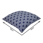 Almofada Jardim Poliéster Acqua Geometrico 60x60cm Azul