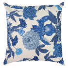 Almofada Jardim Poliéster Floral 43x43cm Azul