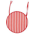 Almofada Jardim Poliéster Stripes Vermelha 40cm