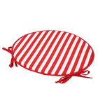 Almofada Jardim Poliéster Stripes Vermelha 40cm